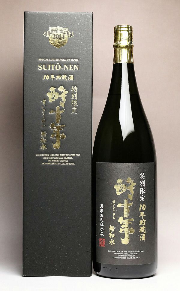 酔十年 無和水 37度1800ml