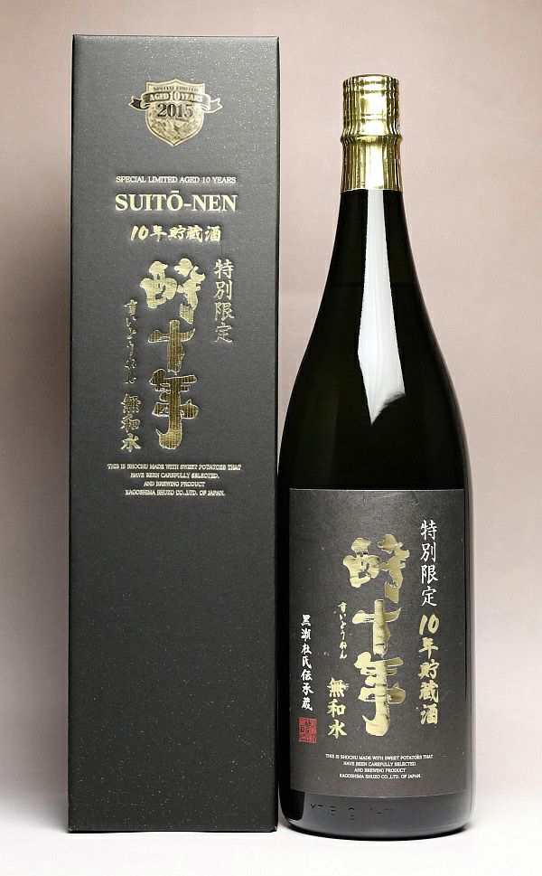 酔十年 無和水 37度1800ml