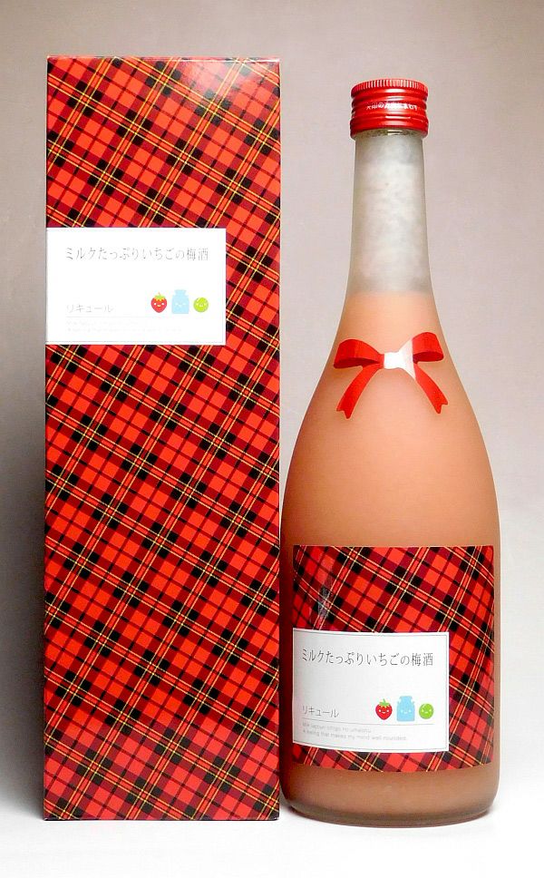 ミルクたっぷりいちごの梅酒 8度720ml