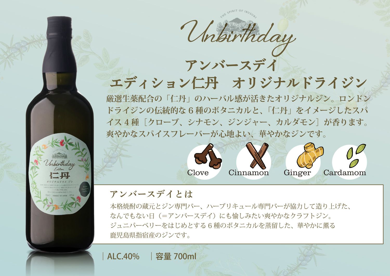  Unbirthday エディション仁丹 40度700ml